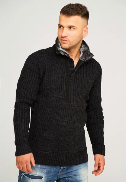 Свитер вязаный CRSORTLAND CARISMA, цвет black anthra