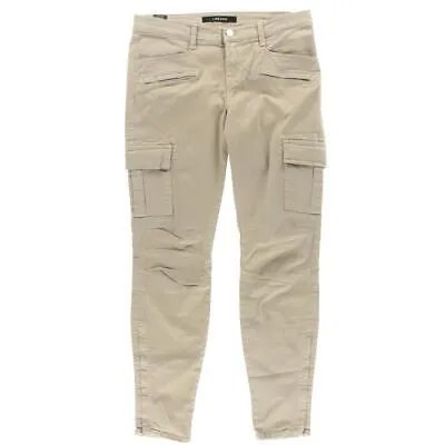 Женские брюки-карго серо-бежевого цвета из твила J Brand 27 BHFO 0957