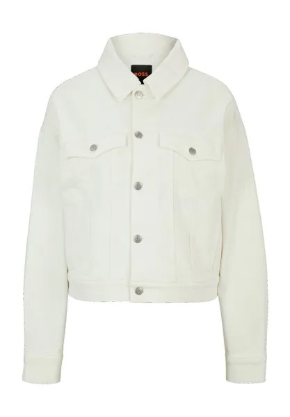 Джинсовая куртка, нагрудные карманы, женская Hugo Boss, цвет Open White