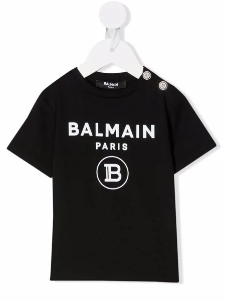 Balmain Kids футболка с логотипом