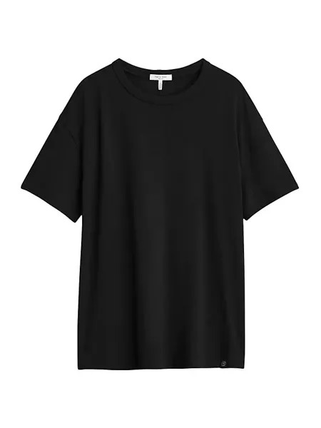 Футболка Mini Slub Boyfriend Rag & Bone, черный