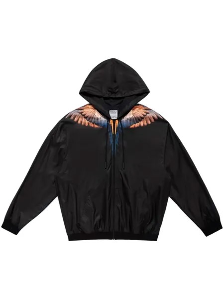 Marcelo Burlon County of Milan куртка с капюшоном и принтом Icon Wings, черный