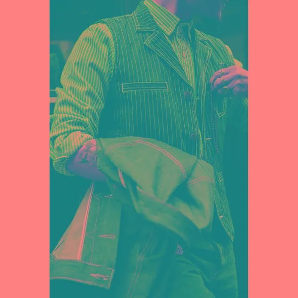 Мужской джинсовый жилет firmранчо в полоску, мотоциклетный охотничий жилет с лацканами, американский винтажный пиджак-карго Amekaji без рукавов,...