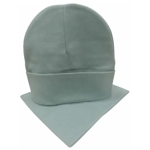 Комплект шапка со снудом для мальчика (девочки) / весенняя / осенняя / трикотажная / двойная / демисезонная
