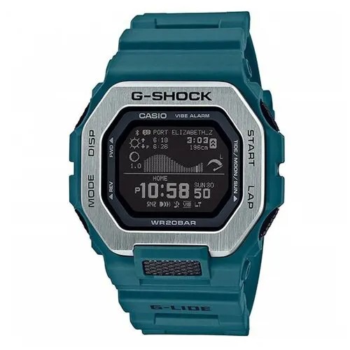 Наручные часы CASIO G-Shock, бирюзовый, синий