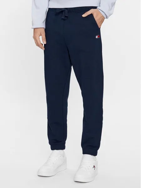 Спортивные брюки стандартного кроя Tommy Jeans, синий