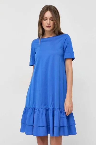 Хлопковое платье Weekend Max Mara, синий