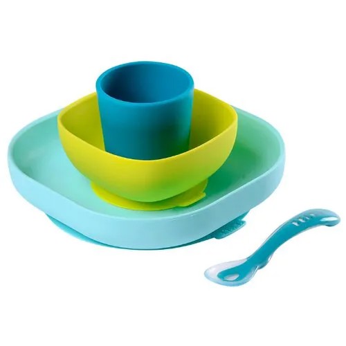 Комплект посуды Beaba Meal Set голубой