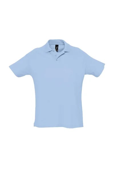 Рубашка поло с короткими рукавами Summer II Pique SOL'S, синий