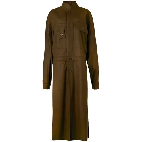 Пальто  Vivienne Westwood, шерсть, средней длины, размер l, хаки