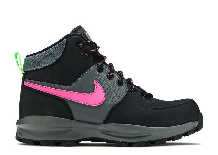 Мужские ботинки Nike Manoa Leather SE Black Fuchsia Pink Iron Grey CW7360-001 sz 10