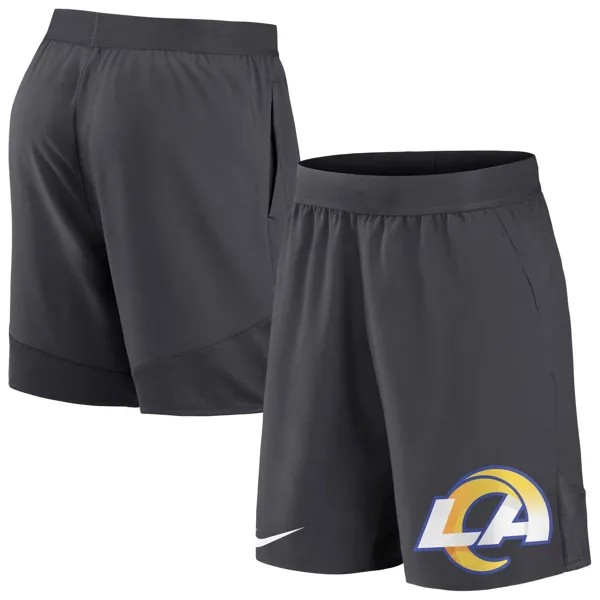 Мужские эластичные шорты Los Angeles Rams антрацитового цвета Nike