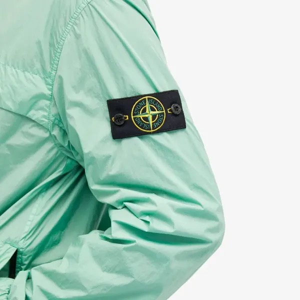 Stone Island Репсовая куртка с капюшоном, зеленый