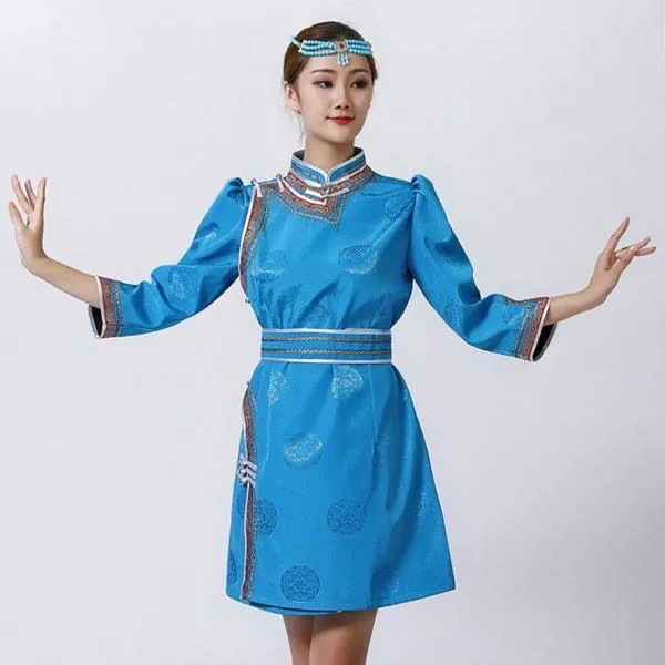 Монгольский Тибетский Стиль, платье для женщин, винтажный халат, одежда для выступлений, Национальный костюм для косплея