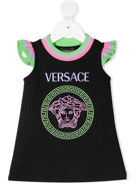 Versace Kids платье с принтом Medusa