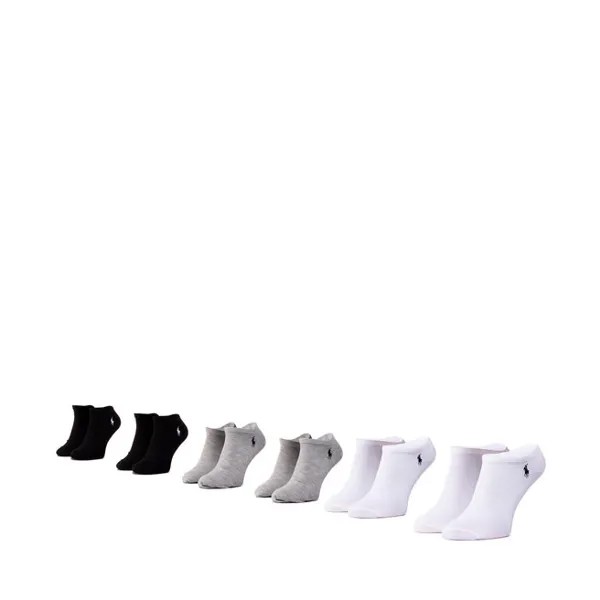 Носки Polo Ralph Lauren, 6 шт, серый/черный/белый