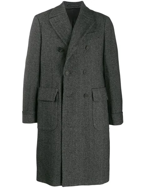 Dell'oglio пальто с узором в елочку