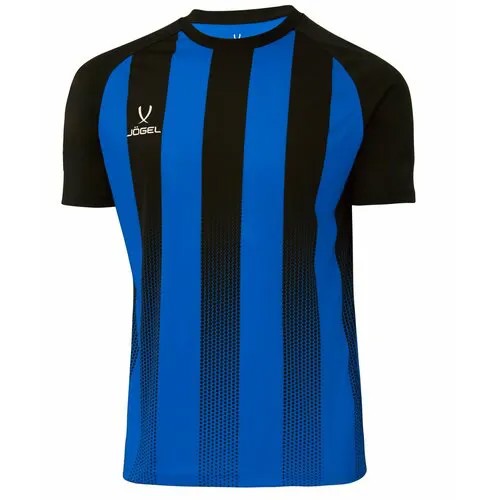 Футболка Jogel Футболка игровая Camp Striped Jersey от Jogel. Детская. Цвет: синий/черный. Размер: YL., размер YL, синий, черный