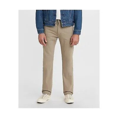 Мужские прямые джинсы Levis 505 Regular Fit - Желто-коричневые 38x34