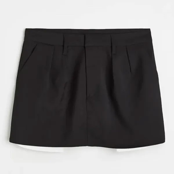 Юбка H&M Mini Twill, черный