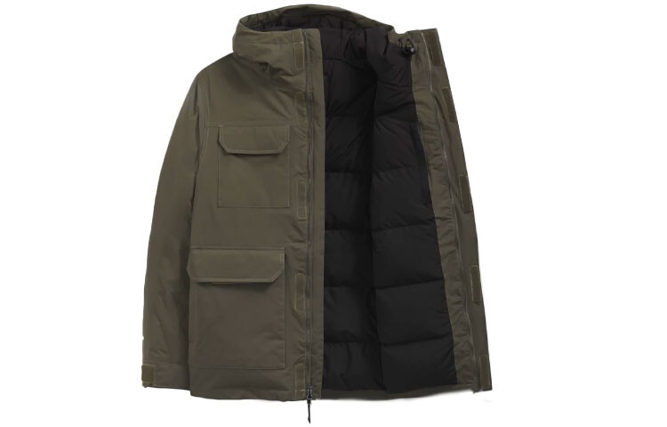 Пуховик мужской зеленый The North Face, зеленый