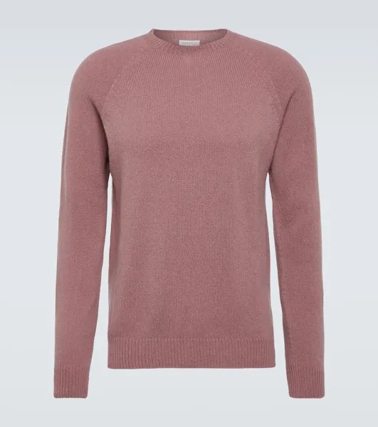 Шерстяной свитер Sunspel, розовый