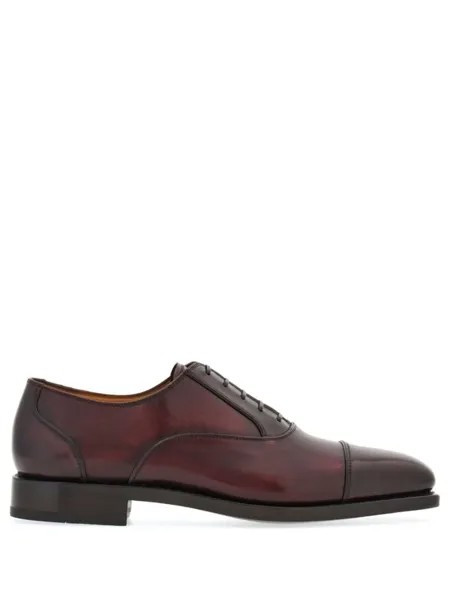 Ferragamo оксфорды с квадратным носком, красный