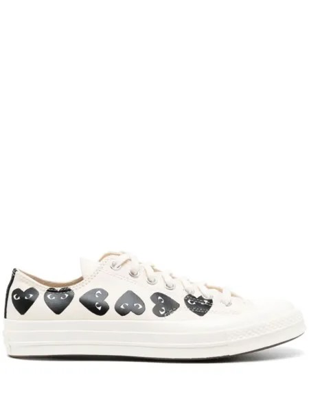 Comme des Garçons кеды Chuck 70 Multi Heart из коллаборации с Converse, нейтральный цвет