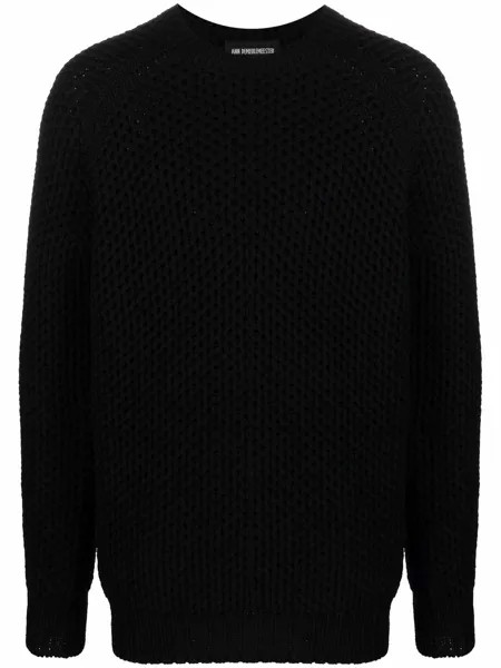 Ann Demeulemeester шерстяной джемпер крупной вязки