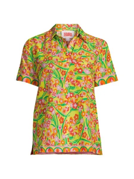 Рубашка Cabana с цветочным принтом Solid & Striped, цвет Floral Print