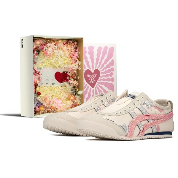 Кроссовки Onitsuka Tiger MEXICO 66 Lifestyle Shoes Unisex Low-top Pink Khaki, розовый/хаки