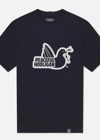 Мужская футболка Peaceful Hooligan Outline Dove, цвет синий, размер XXL