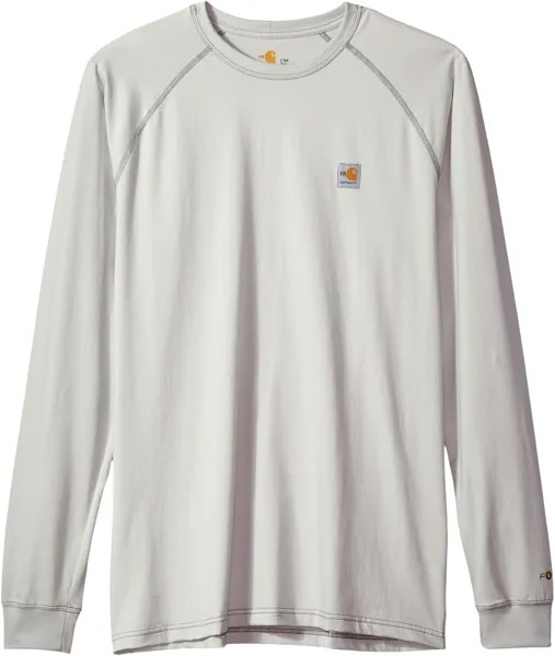 Огнестойкая футболка Big & Tall Force с длинными рукавами Carhartt, светло-серый