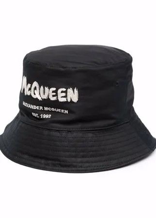 Alexander McQueen панама McQueen с принтом граффити