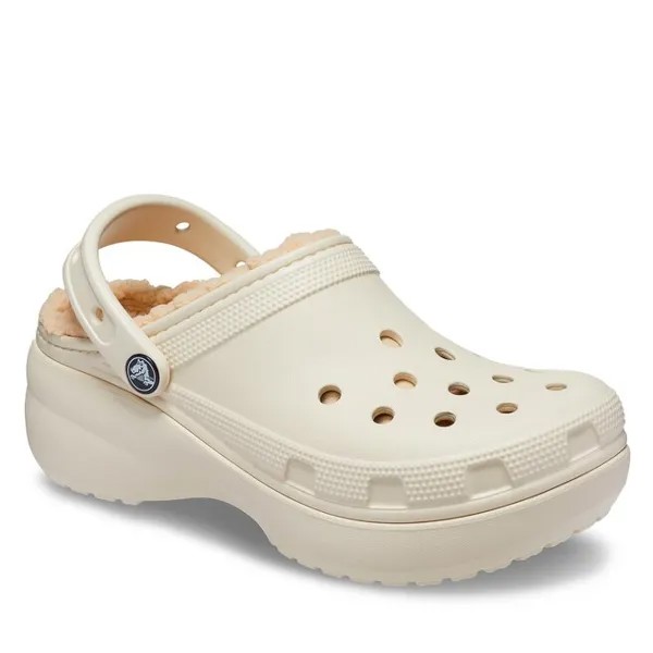 Шлепанцы Crocs CrocsClassic Platform, бежевый