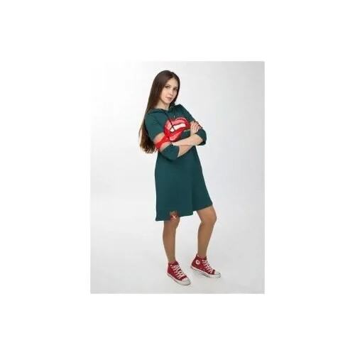 Платье STILL-EXPERT, размер 44, зеленый/красный