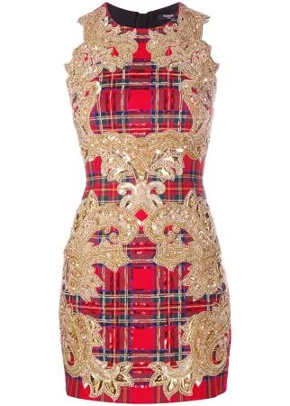 Balmain коктейльное платье с пайетками