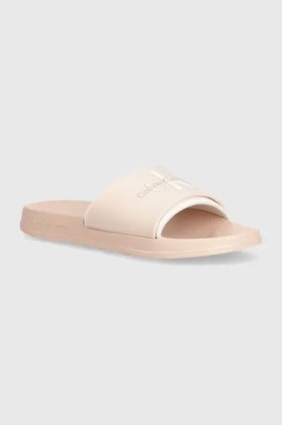 Шлепки Calvin Klein Jeans, розовый
