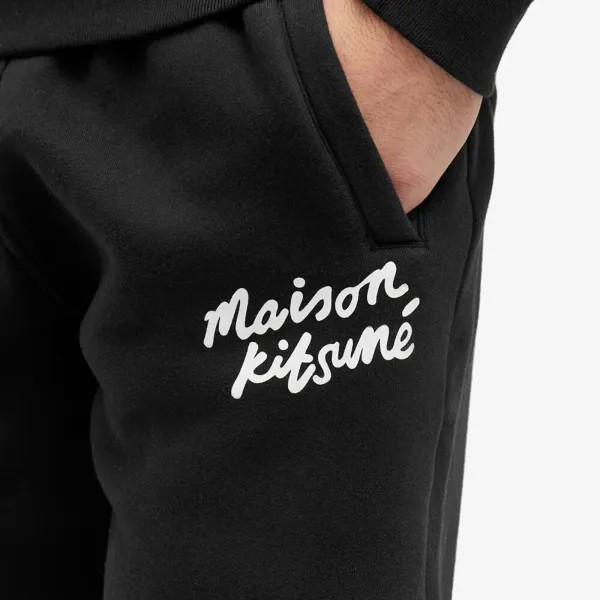 Maison Kitsune Комфортные спортивные брюки Handwriting Comfort, черный