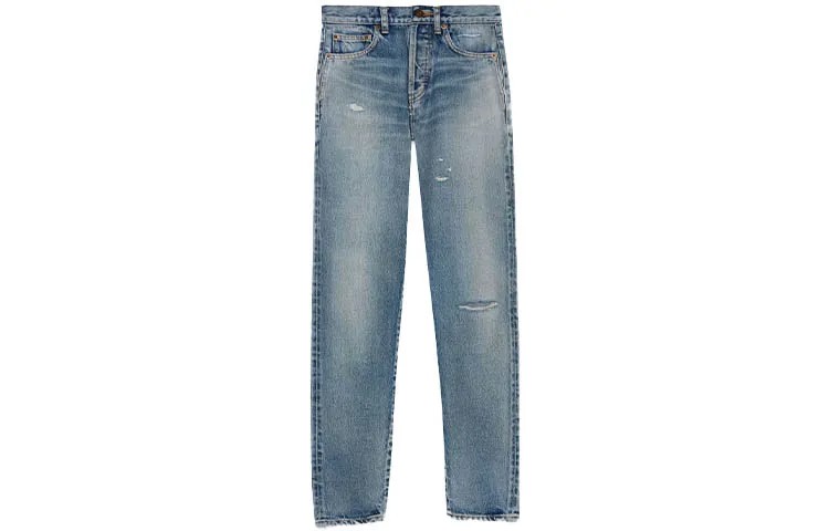 SAINT LAURENT Женские джинсы, цвет Blue