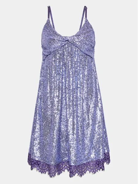 Коктейльное платье свободного кроя Please, фиолетовый