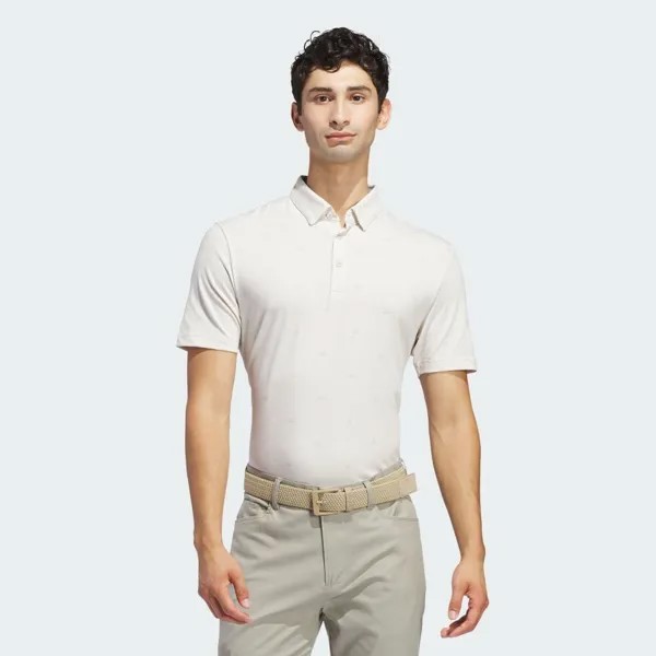 Поло Adidas GO-TO Monogram Shirt, цвет Alumina