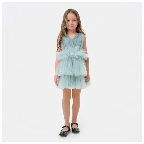 Платье нарядное для девочки KAFTAN, рост 98-104 см (30), цвет мятный