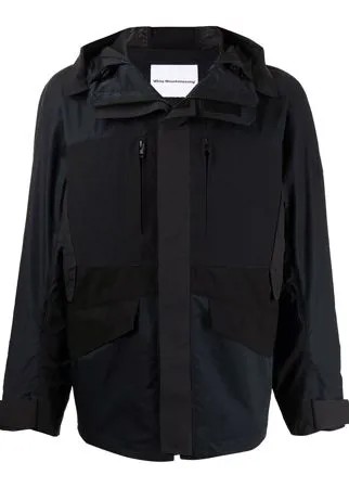 White Mountaineering легкая куртка на молнии с капюшоном