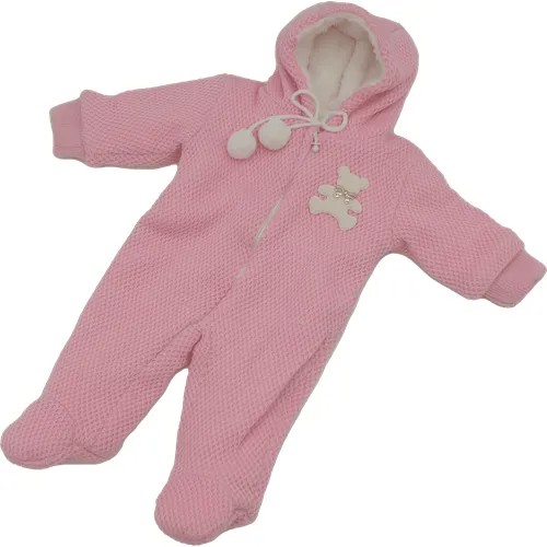 Комбинезон ComfortBaby, закрытая стопа, размер 68, розовый