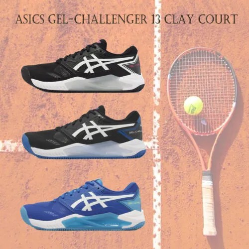 Мужские теннисные туфли Asics GEL-Challenger 13 Clay Court Black Blue Novak Pick 1