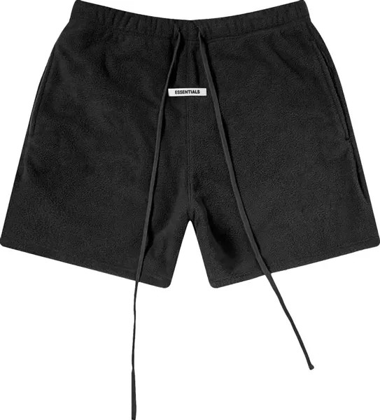 Шорты Fear of God Essentials Polar Fleece Sweat Shorts 'Black', черный