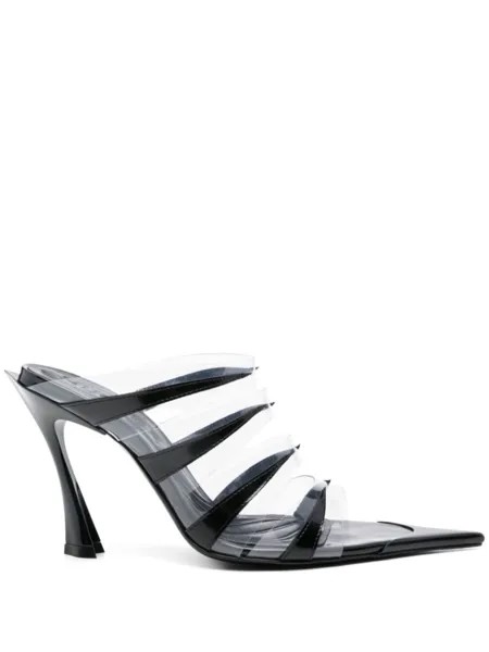 Mugler 95-мм плексигласовые мюли, черный