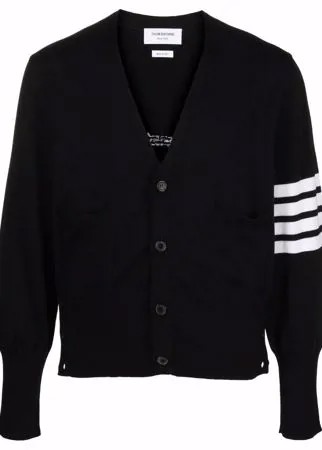 Thom Browne кардиган с полосками 4-Bar и V-образным вырезом