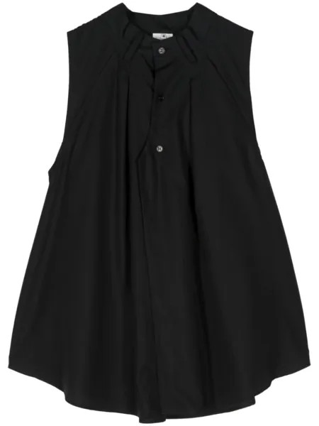 Расклешенная рубашка Noir Kei Ninomiya, черный